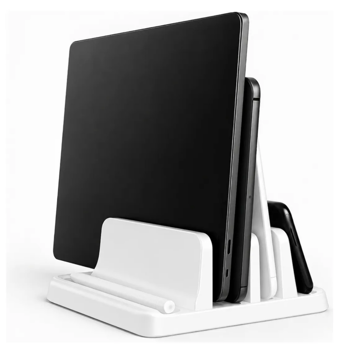DeskMate – Soporte 3 en 1 para Laptop, Tablet y Teléfono