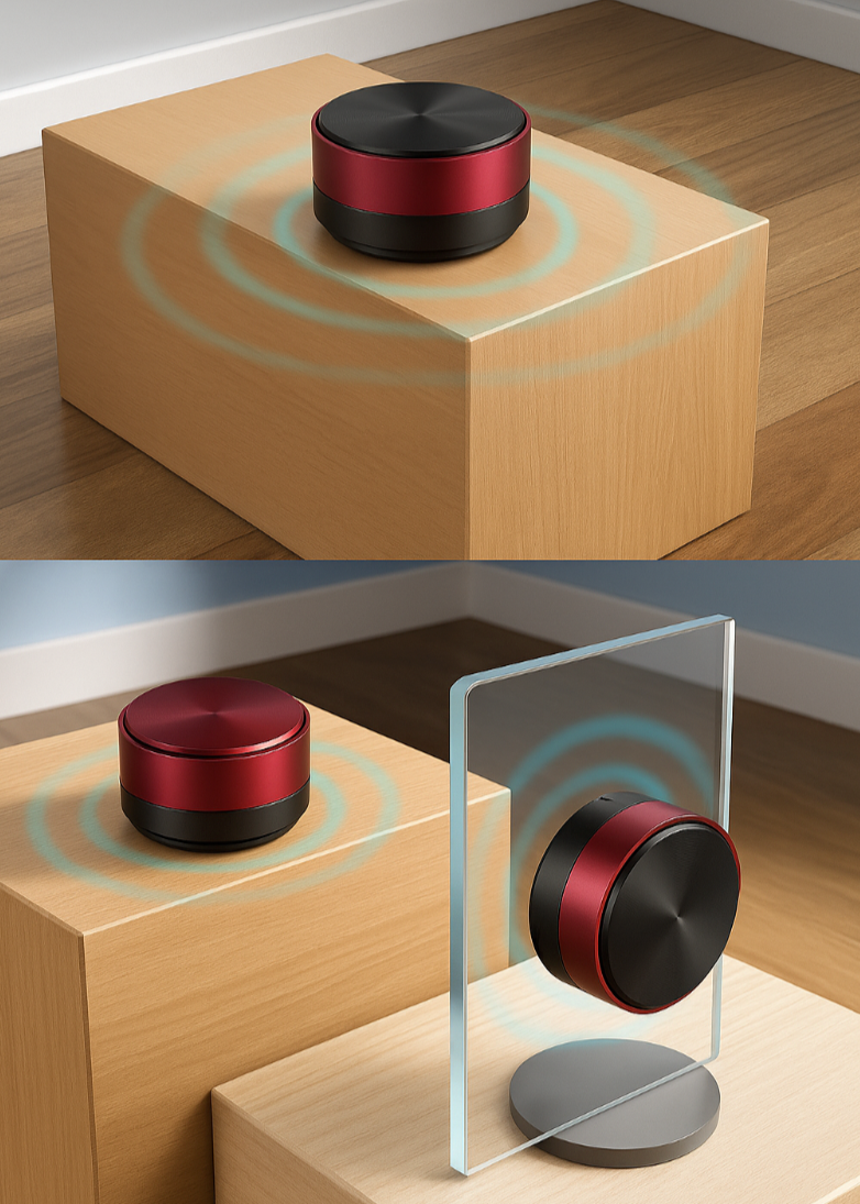 SonicPod – Mini Parlante de Resonancia Bluetooth