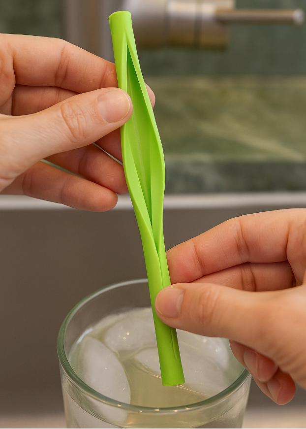 Sorbito de Silicona Reutilizable con Apertura para Limpieza